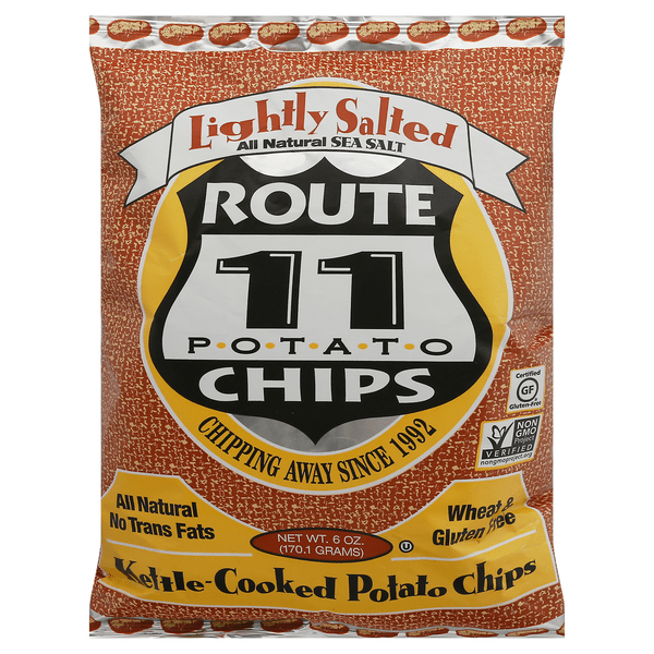 Save on Route 11 KettleCooked Potato Chips Lightly Salted Gluten Free