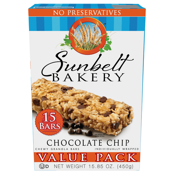 Save on Sunbelt Bakery Chewy Granola Bars Chocolate Chip 15 ct Order