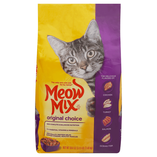 Save on Meow Mix Original Choice Dry Cat Food Chicken Turkey Salmon