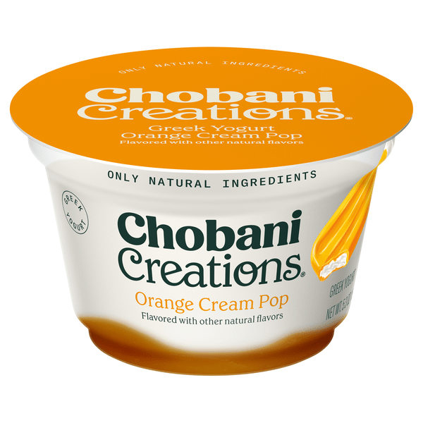 Save on Chobani Creations Orange Cream Pop Greek Yogurt Cup Order