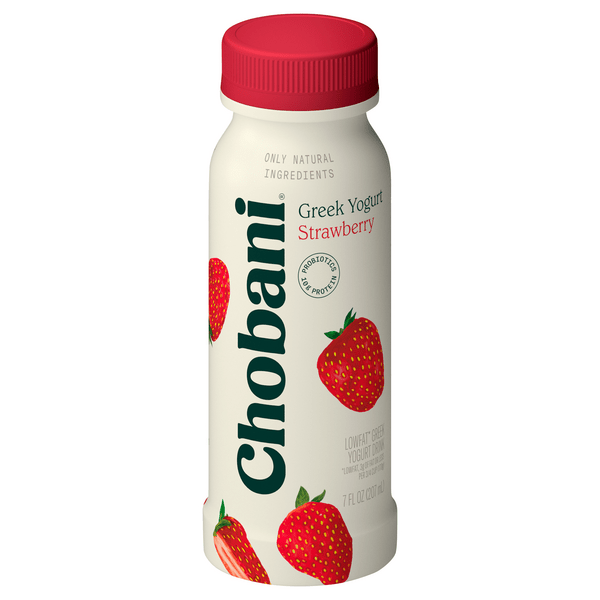 Save on Chobani Low Fat Strawberry Greek Yogurt Drink Order Online
