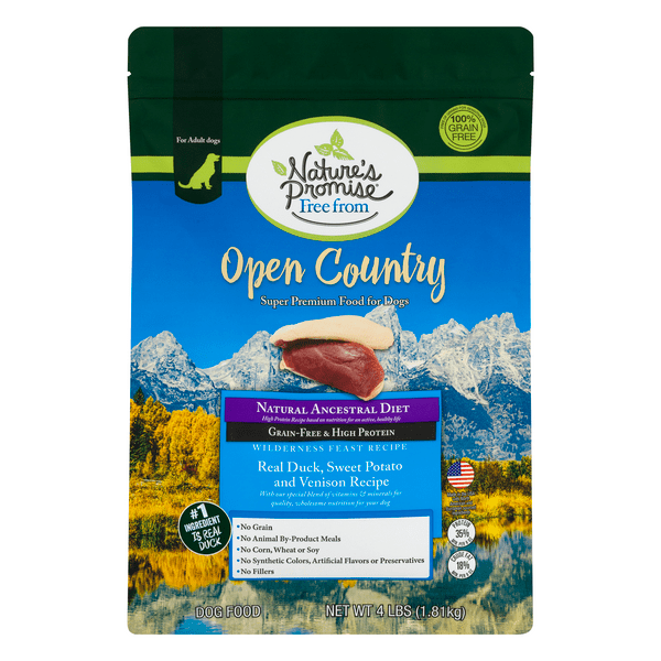 Save on Nature's Promise Dry Dog Food Duck Sweet Potato Venison Grain