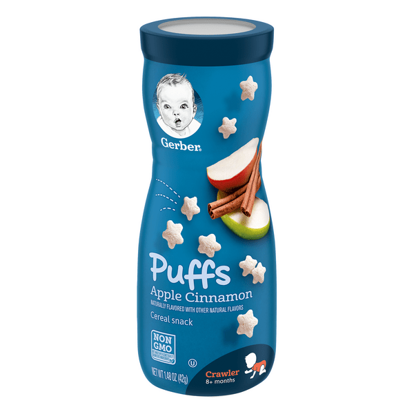 Save on Gerber Puffs Cereal Snack Apple Cinnamon Order