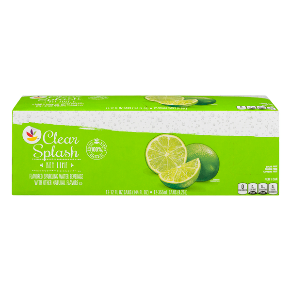 Save on MARTIN'S Clear Splash Sparkling Water Beverage Key Lime 12 pk
