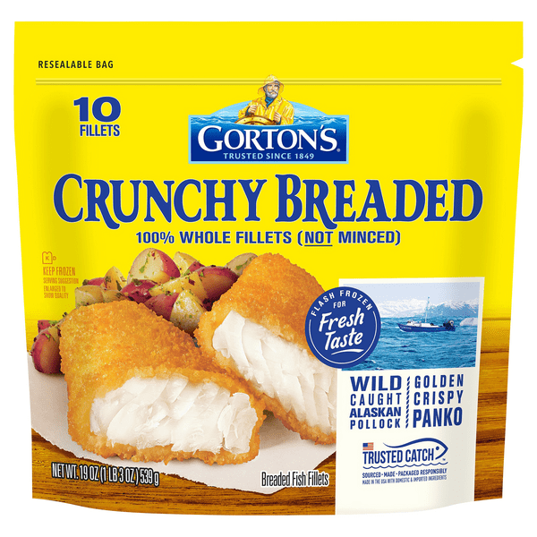 Save on Gorton's Breaded Fish Fillets Frozen 10 ct Order Online