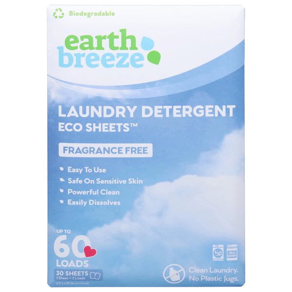 Save on Earth Breeze Laundry Detergent Eco Sheets Fragrance Free Order