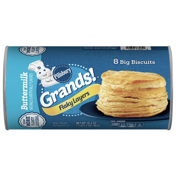 Save on Pillsbury Grands! Flaky Layers Biscuits Buttermilk 8 ct Order