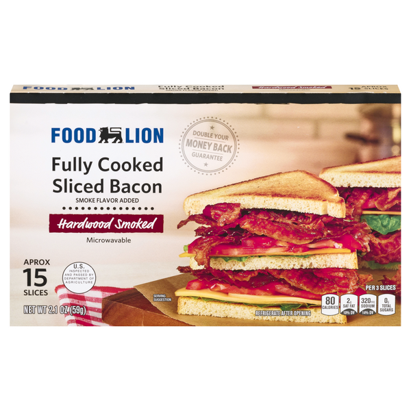 Save on Food Lion Fully Cooked Bacon Hardwood Smoked Order Online
