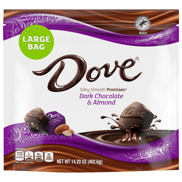 Save on DOVE Silky Smooth Promises Candy Dark Chocolate & Almond Order