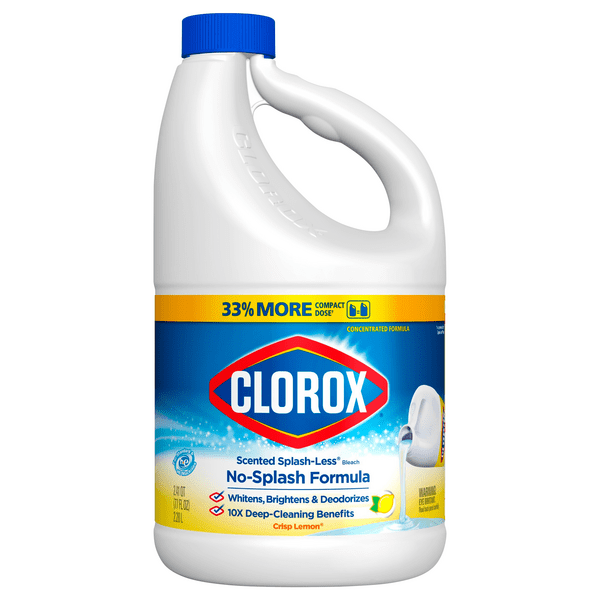 Save on Clorox No-Splash Formula Crisp Lemon Concentrated Liquid Bleach