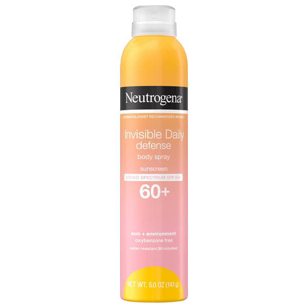 Save on Neutrogena Invisible Daily Defense Body Spray Sunscreen SPF 60 Order Online Delivery