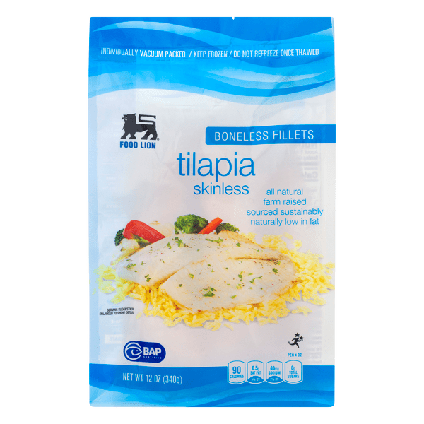 Save on Food Lion Tilapia Fillets Boneless Skinless Order Online