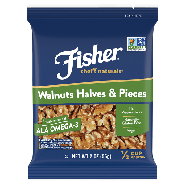Save on Fisher Chef's Naturals Walnut Halves & Pieces Order Online