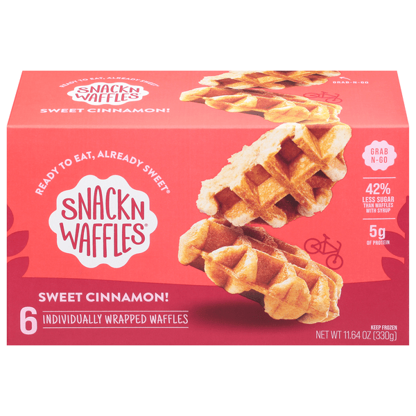 Save on Snack N Waffles GrabnGo Sweet Cinnamon! Waffles 6 ct Order Online Delivery GIANT