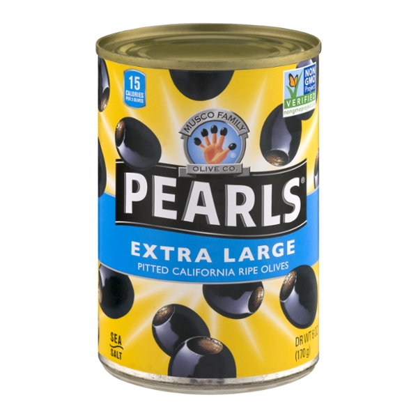 Save on Pearls Ripe Black Olives Extra Large Pitted Order Online Delivery Giant