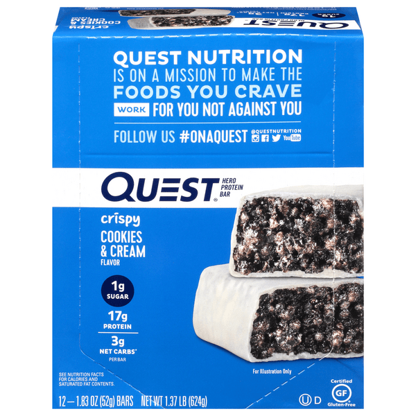 Save on Quest Hero High Protein Bar Crispy Cookies & Cream Low Carb