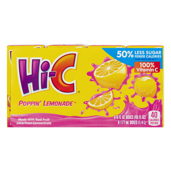 Save on HiC Fruit Drink Poppin' Lemonade 8 pk Order Online Delivery