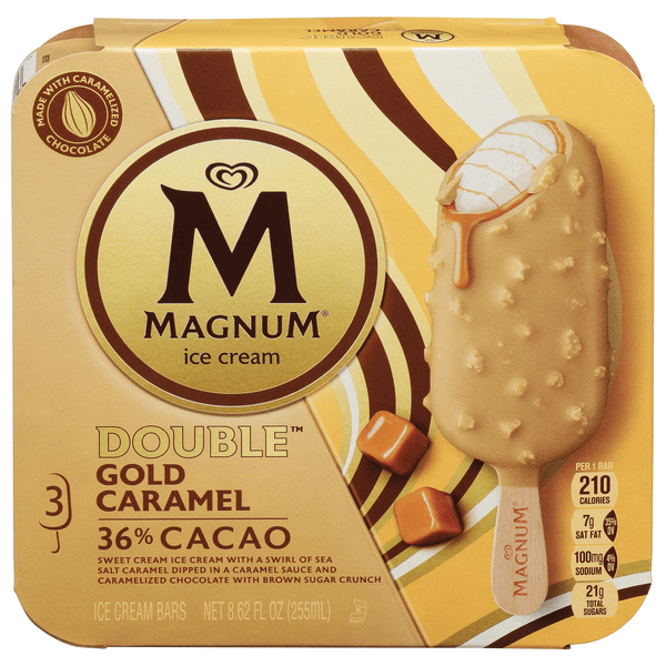 Save on Magnum Ice Cream Bars Double Gold Caramel 3 ct Order Online