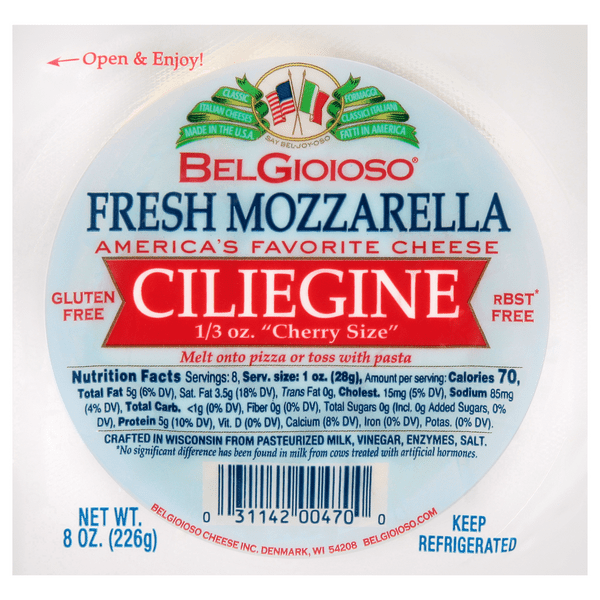 Save on BelGioioso Mozzarella Cheese Ball Ciliegine Fresh Order Online