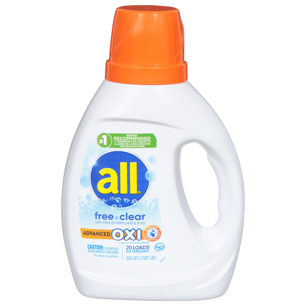 Save on all Advanced Oxi Free & Clear Liquid Laundry Detergent Order