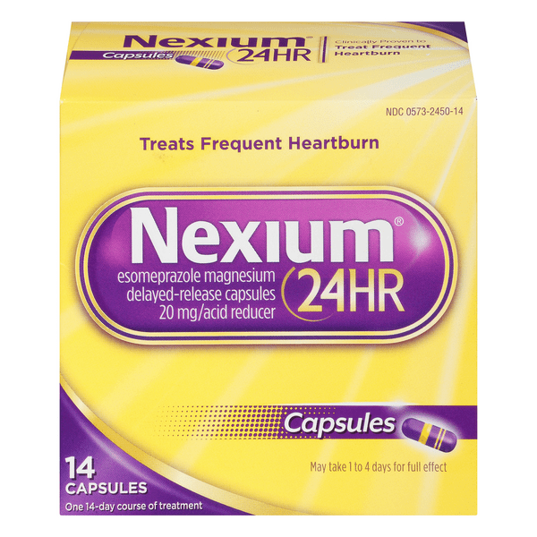 Save on Nexium 24HR Acid Reducer Treats Frequent Heartburn