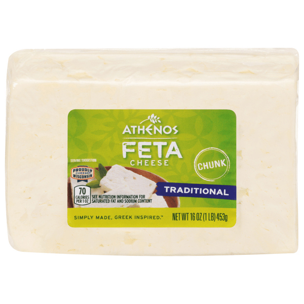 Save on Athenos Feta Cheese Traditional Chunk Order Online Delivery