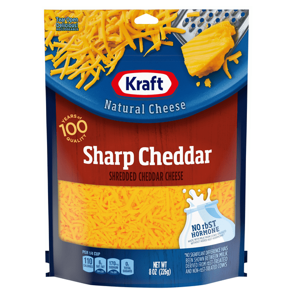 Save on Kraft Natural Shredded Sharp Cheddar Cheese Order Online