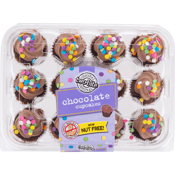 Save on twobite Mini Cupcakes Chocolate 12 ct Order Online Delivery MARTIN'S