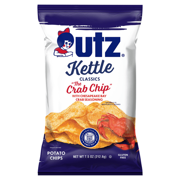 Save on Utz Kettle Classics Potato Chips Chesapeake Bay Crab Chips