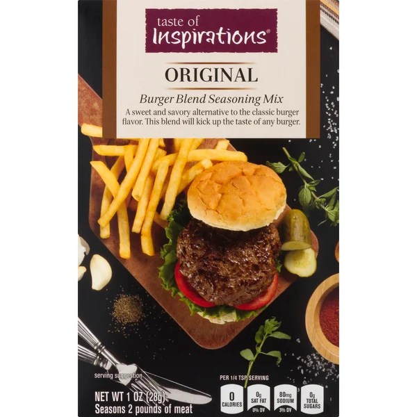 Save on Taste of Inspirations Original Burger Blend Seasoning Mix