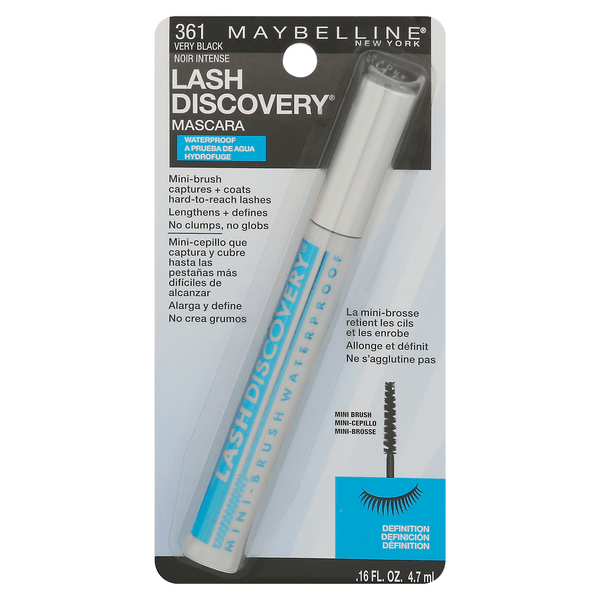 Save on Maybelline Lash Discovery Waterproof Mini Brush Mascara Very