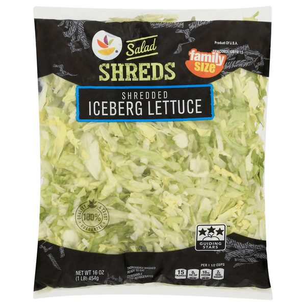 Save on Our Brand Salad Shreds Shredded Iceburg Lettuce Family Size
