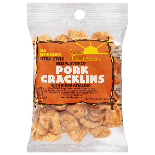 Save on Carolina Country Snacks Kettle Style Pork Cracklins BBQ