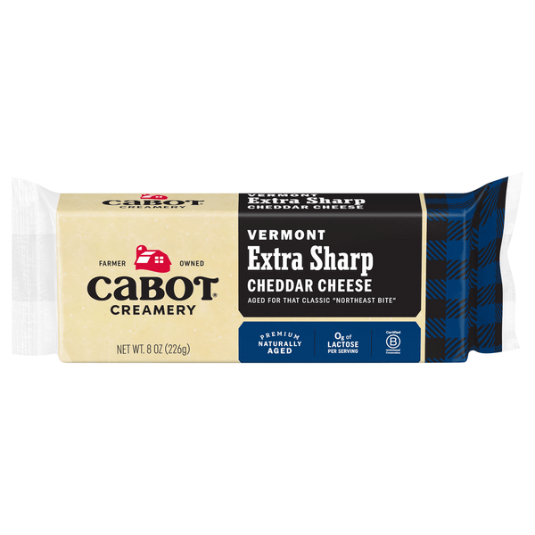 Save on Cabot Aged Vermont Extra Sharp White Cheddar Cheese Block Order
