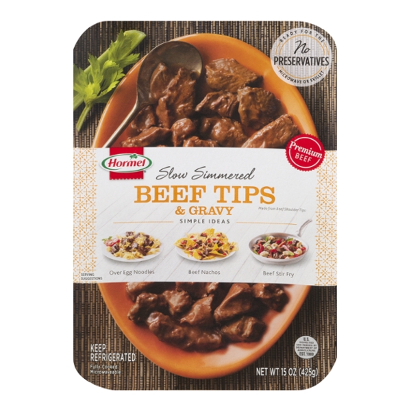 Save on Hormel Simple Ideas Beef Tips & Gravy Slow Simmered
