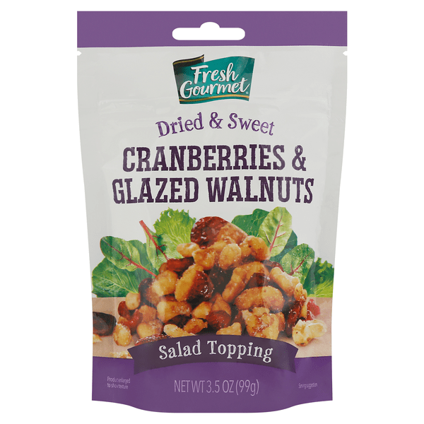 Save on Fresh Gourmet Salad Toppings Dried & Sweet Cranberries & Glazed