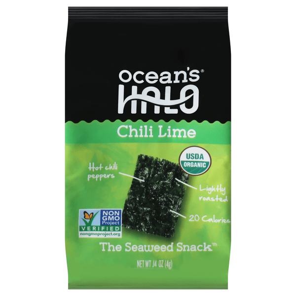 Save on Ocean's Halo Seaweed Snack Chili Lime Organic Order Online