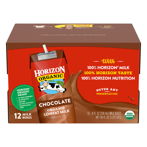 Save on Horizon Organic Low Fat Chocolate Milk 12 pk Unrefrigerated