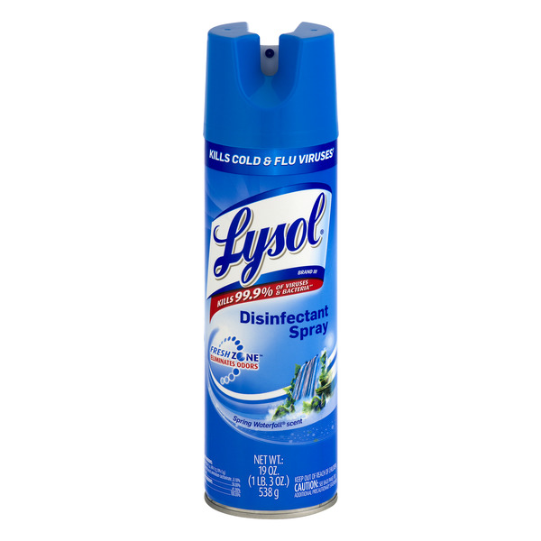 Save on Lysol Disinfectant Spray Spring Waterfall Scent Aerosol Order