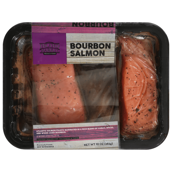Save on Inland Market Bourbon Salmon Fillets Boneless 2 ct Order