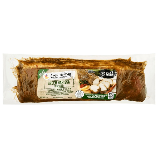 Save on Our Brand CookinBag Pork Loin Filet Green Harissa Inspired