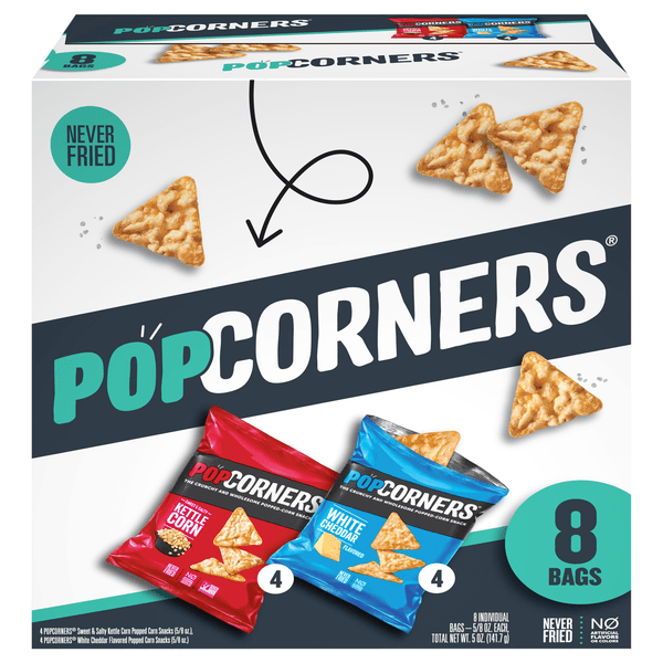 Save on PopCorners Sweet & Salty/White Cheddar PoppedCorn Snack 8 ct