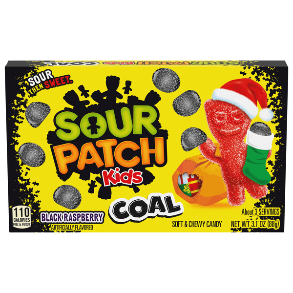 Save on Sour Patch Kids Christmas Coal Black Raspberry Chewy Candy