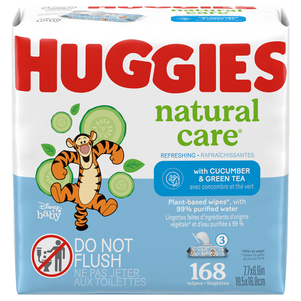Save on Huggies Natural Care Baby Wipes Cucumber & Green Tea 56 ct ea