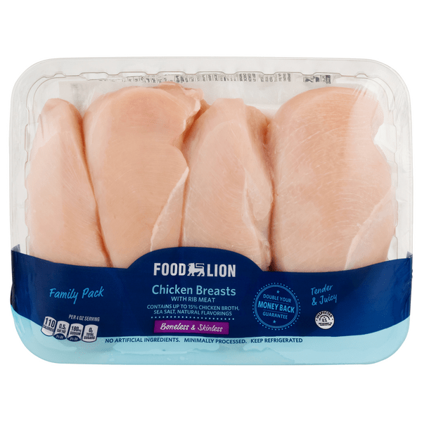 Save on Food Lion Chicken Breast Boneless & Skinless Family Pack Fresh