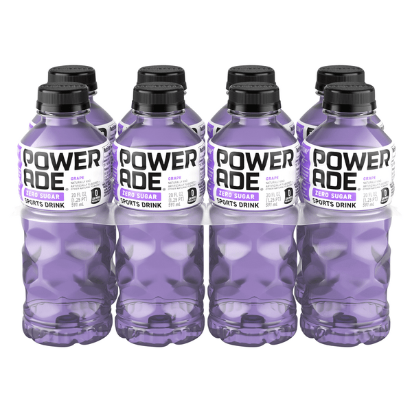 Save on POWERADE ZERO Sugar Sports Drink Grape 8 pk Order Online