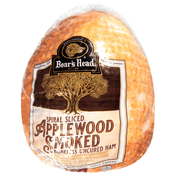 Save on Boar's Head Spiral Sliced Ham Uncured Boneless Applewood Smoked