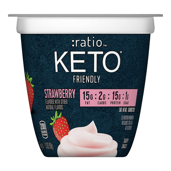Save on Ratio Keto Friendly Dairy Snack Strawberry Low Carb Order
