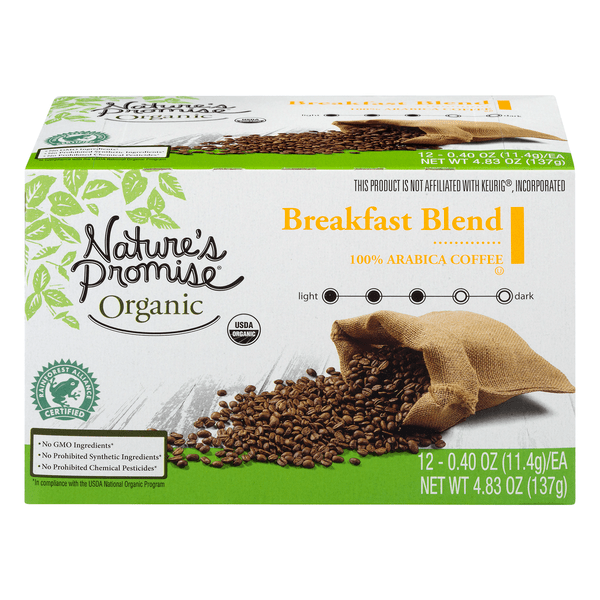 Save on Nature's Promise Organic Breakfast Blend Medium Roast Coffee K