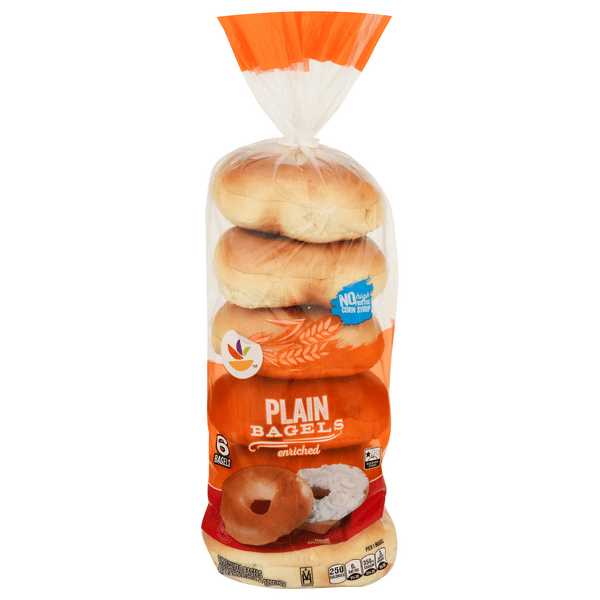 Save on Stop & Shop Bagels Plain PreSliced 6 ct Order Online